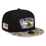 New Era Pánská kšiltovka Minnesota Vikings NFL 2021 On-Field Salute to Service 59FIFTY Fitted Velikost: 7