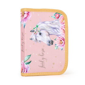 Školní penál 1-patrový prázdný KARTON P+P - Kůň Romantic 1