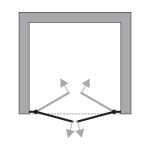 HOPA - Sprchové dveře VITORIA NEW - Barva rámu - Hliník leštěný, Rozměr A - 100 cm, Směr zavírání - Univerzální Levé / Pravé, Výplň - Čiré bezpečnostní sklo - 6 mm OLBENW102610CC