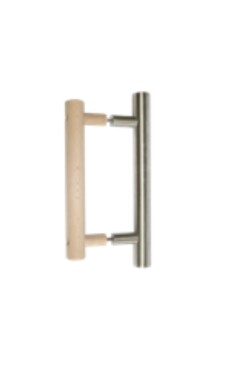 Madlo pro saunové dveře Sentiotec, dřevo/nerez, 200mm
