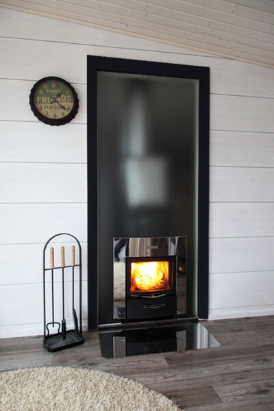 Skleněná stěna Glass Wall DUO 9*21 (sklo, černý hliník. rám, alu set) CDL92105AAML