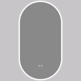 CERANO Koupelnové LED zrcadlo Luno - 50x100 cm