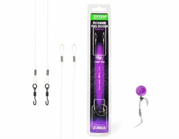 Zfish Ronnie Rig Boom Krimpovaný / Hotový návazec / 18 cm / 30 lb / 2 ks (ZF-3519)