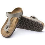 Grey-beige dámské žabky Birkenstock Gizeh Birko-Flor Nubuck Stone regular width (43391) dámské 41