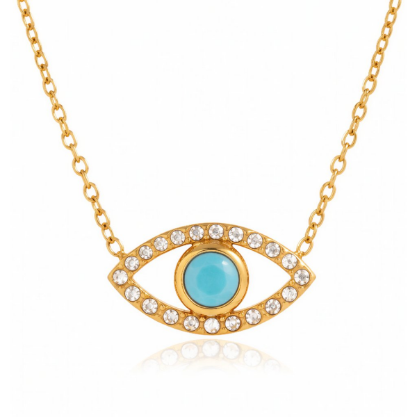 ELENYS Inner Vision – pozlacený náhrdelník 18K žluté zlato Délka: 40+5 cm / max. 45 cm