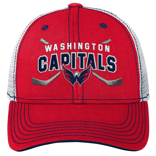 Outerstuff Dětská kšiltovka Washington Capitals NHL Lockup Meshback Adjustable
