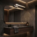 Koupelnové nástěnné LED svítidlo SWE028-1W 40cm CHROME OSW-20127