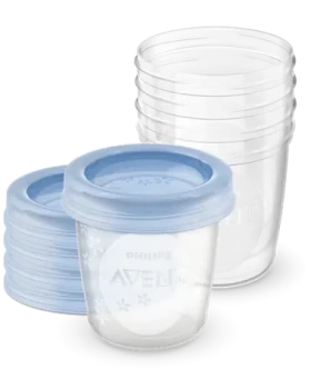 Philips Avent SCF619/05 / Sada pohárků na mateřské mléko / 5x 180 ml