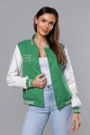 Zelená dámská bunda typu bomber (16M9067-236) odstíny zelené XXL (44)