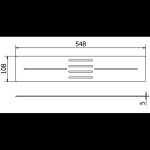 MEXEN - TORO krytka do vaničky 100-120 černá 43910070