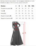 309-11 AMBER krajkové elegantní dlouhé šaty s výstřihem a rozparkem na nohou - BLACK XXXL