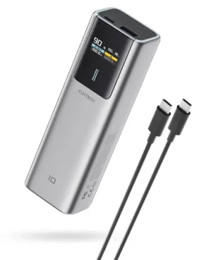 Cuktech CKPB100PGLBL šedá / Powerbanka / 150W / 10000mAh / USB-C / USB-A