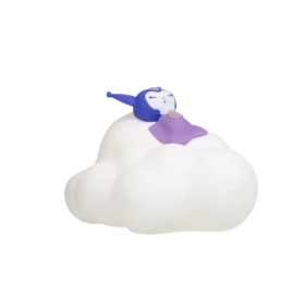 Bluesky Kuromi dotyková lampa obláček / Noční lampička / 3 stupně jasu / USB-C / Dobíjecí baterie (KR705307EPM)
