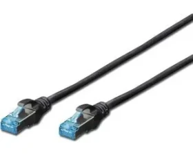 Digitus černá / Patch kabel / Cat5e / SF/UTP / 1 m / RJ45-RJ45 (DK-1532-010/BL)