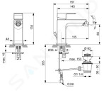 IDEAL STANDARD - Edge Bidetová baterie s výpustí, chrom A7118AA