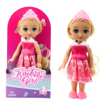 Mamido Mini panenka princezna s korunou a zdobenými šaty 17 cm mix