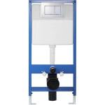 CERANO - Kompletní WC set Profi/Cronus Standard - bílá lesklá - WC tlačítko Classic/Chrom - předstěnová instalace - 59,3x38,4 CER-039694