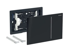 GEBERIT - Sigma70 Kryt pneumatického ovládání splachování, černé sklo 242.813.SJ.1