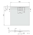 VILLEROY & BOCH - Architectura MetalRim Sprchová vanička, 90x90 cm, VilboGrip, alpská bílá UDA9090ARA148GV-01