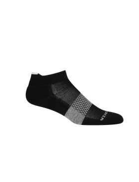 Dámské merino ponožky ICEBREAKER Wmns Multisport Light Micro, Black/Snow/Metro Heather velikost: 41-43 (L)