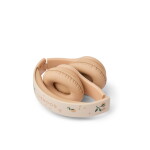 LIEWOOD Dětská bezdrátová sluchátka Quinn Peach / Sea Shell, oranžová barva, plast
