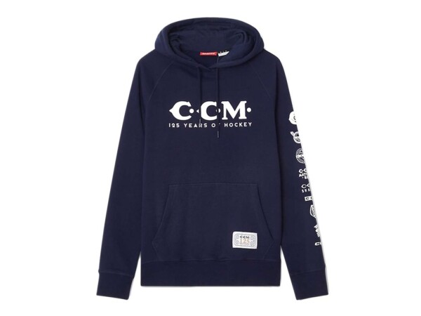 Pánská Mikina CCM 125 Anniversary Hoodie True Navy Velikost: