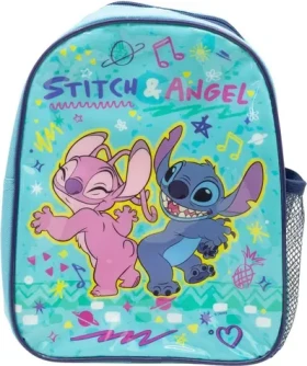 STOR Předškolní batoh Stitch / Dětský batoh / 25 × 19 cm / Síťovaná kapsa na láhev (75059)