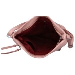 Trendová dámská koženková crossbody Alda, růžová