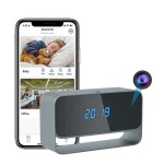 Digitální hodiny se skrytou Full HD IP kamerou - IP013
