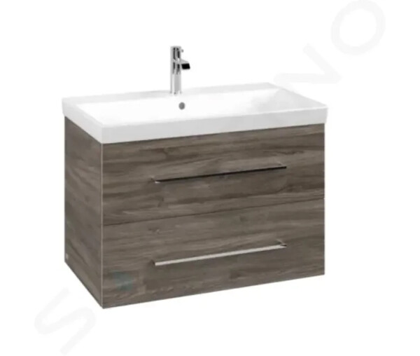 VILLEROY & BOCH - Avento Umyvadlová skříňka, 780x514x452 mm, 2 zásuvky, Stone Oak A89100RK