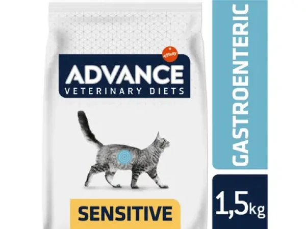 ADVANCE-VD Cat Gastro Sensitive 1.5kg / Dietní krmivo (granule) / pro dospělé kočky s trávicí dysfunkcí (8410650215037)