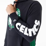 New Era Pánská mikina Boston Celtics NBA Mesh Panel Oversized Hoodie Velikost: 2XL