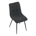Jídelní židle, šedá, látka, DCL-193 GREY2