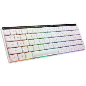 ASUS ROG Falchion Low Profile bílá / Bezdrátová herní klávesnice / mechanická / RX Low Profile / RGB / BT RF USB (90MP03EC-BKDA10)