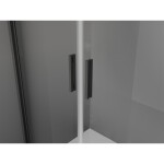 MEXEN/S - Exo sprchový kout dveře křídlové 70 x 75, transparent, černá 814-070-075-70-00