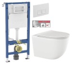 GEBERIT DuofixBasic s bílým tlačítkem DELTA50 + WC INVENA TINOS + SEDÁTKO 458.103.00.2 50BI NO1