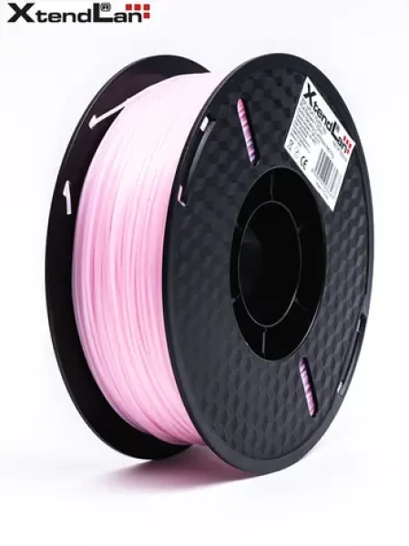 XtendLan PLA filament svítící červená / Struna pro 3D tiskárnu / PLA / 1.75mm / 1kg (3DF-LPLA1.75-RD 1kg)