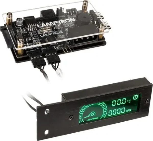 Lamptron TC20 černá / Kontroler ventilátorů a LED / PCI / 1 kanál (LAMP-TC20B)