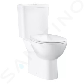 GROHE - Bau Ceramic WC kombi set s nádržkou a sedátkem softclose, rimless, alpská bílá 39496000