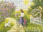 ViSSEVASSE Puzzle Spring – 300 dílků, fialová barva, papír