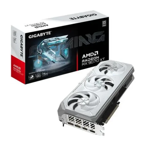 GIGABYTE Radeon RX 9070 XT GAMING OC ICE 16GB / 3060MHz / 16GB GDDR6 / 256-bit / 2x HDMI + 2x DP / 850W (8+8+8) (GV-R907XGAMINGOCICE-16GD)