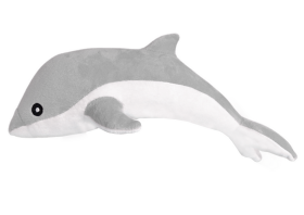 Mamido Plyšová hračka delfín šedý 70 cm