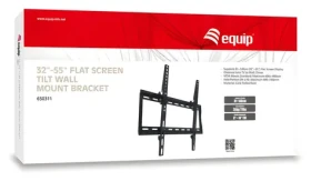 Equip / Nástěnný držák TV / 32-55" / náklon / VESA 200x200-400x400 mm / nosnost 35 kg (650311)