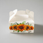 Výslužková krabice s rukojetí Yellow 20x13x11cm