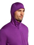 ICEBREAKER Mens Mer 260 QuantuMens IV LS Zip Hoodie, Passion (vzorek) velikost: S