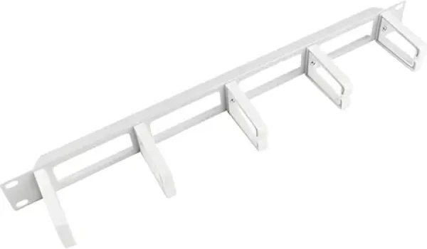 Lanberg 19" organizér kabelů šedá / Organizér kabelů / 1U / typ B / plast (AK-1202-S)