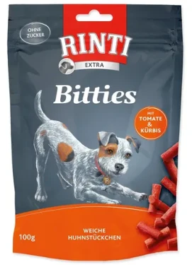 Rinti Bitties kuře s rajčaty a dýní 100 g / Pamlsek pro psy (394-91336)