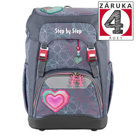 Školní batoh Step by Step GRADE - Glitter Heart Hazle