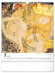 Nástěnný kalendář Gustav Klimt 2025, 30 34 cm