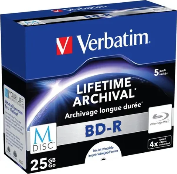 Verbatim BD-R 25GB 4x 5ks / Blu-ray (43823)